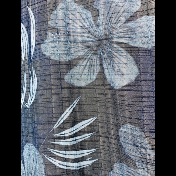 Caribbean Men’s Large Hawaiian Shirt Floral - Picture 4 of 10